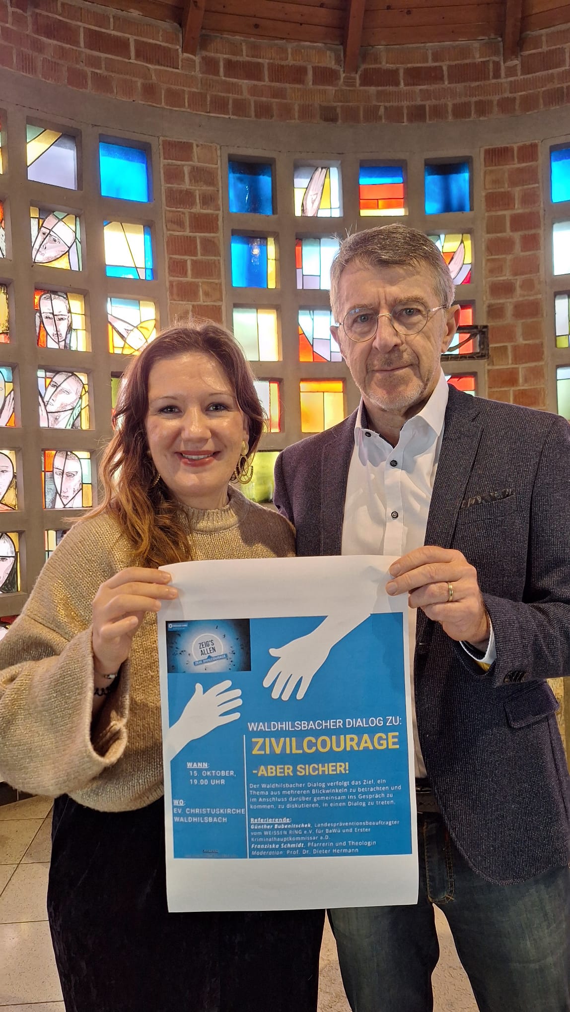 Ein Dialog zum Thema Zivilcourage - Pfarrerin Franziska Schmidt und Prof. Dr. Dieter Hermann